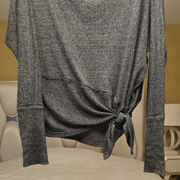 We The Free Charcoal Off-Shoulder Sweater - Picture 4 of 14